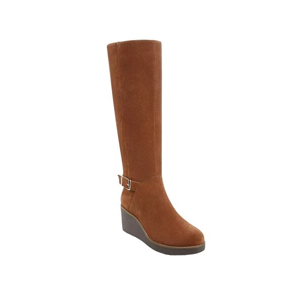 Giani Bernini Women’s Atlinaa Wedge Riding Boots Brown Size 8 1/2 - Picture 1 of 4